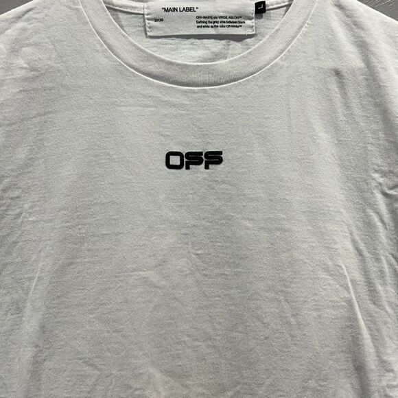 🔥 OFF-WHITE Caravaggio Painting Madonna Square Graphic Tee Men Sz Lg - PERFECT - Picture 5 of 7